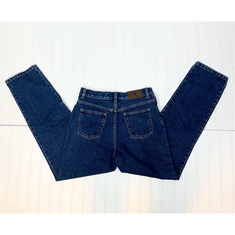 Lauren Jeans Co. Women's Petite High-Rise Straight Leg Jeans Blue - Picture 6 of 12